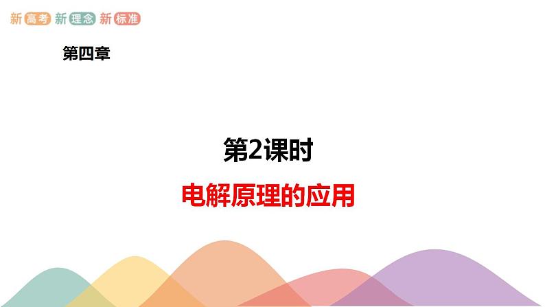 4.2.2 电解原理的应用（课件）-2020-2021学年上学期高二化学同步精品课堂(新教材人教版选择性必修1)（共30张PPT）01