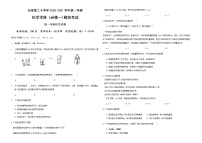 新疆乌鲁木齐市第二十中学2020-2021学年高一上学期段考（期中）化学试题+答案