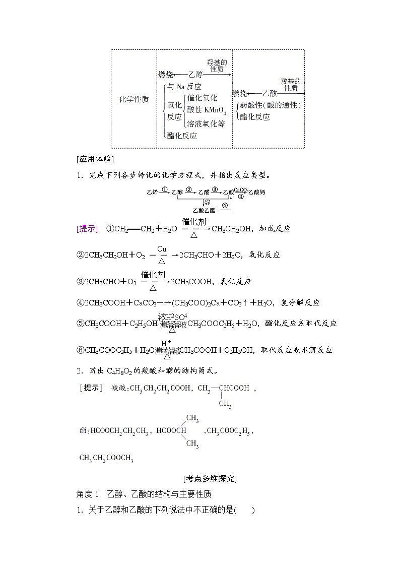 高三化学一轮复习讲义第9章 第2节　生活中常见的有机物02