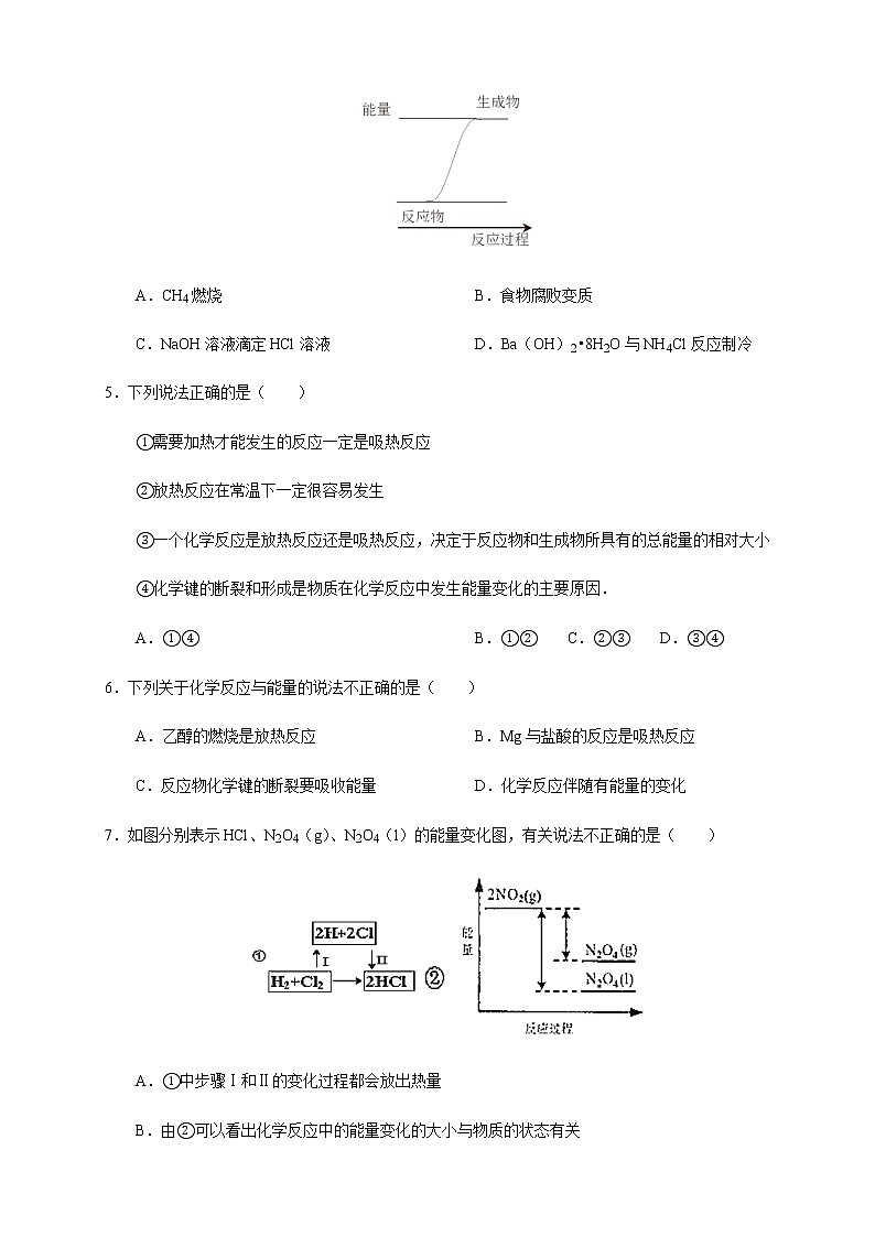 高中 化学 人教版 (2019) 选择性必修1　1.1.1 反应热 焓变（练习）(原卷版+解析版)02