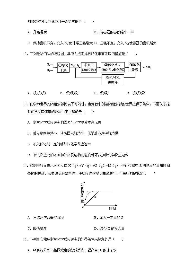 高中 化学 人教版 (2019) 选择性必修1　2.4 化学反应的调控（练习）(原卷版+解析版)03