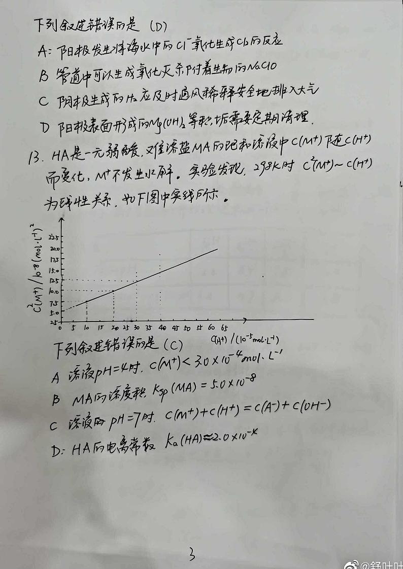 2021高考化学全国卷乙卷理综 化学03