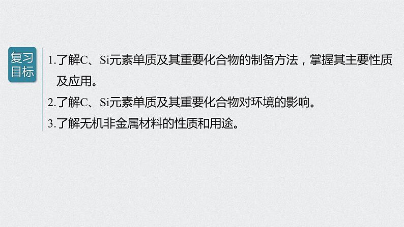 2022高考化学一轮复习 第四章 第19讲　碳、硅及无机非金属材料课件02