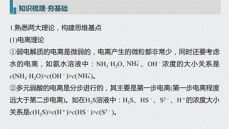 2022高考化学一轮复习（步步高）第八章 第41讲　溶液中“粒子”浓度关系课件第5页