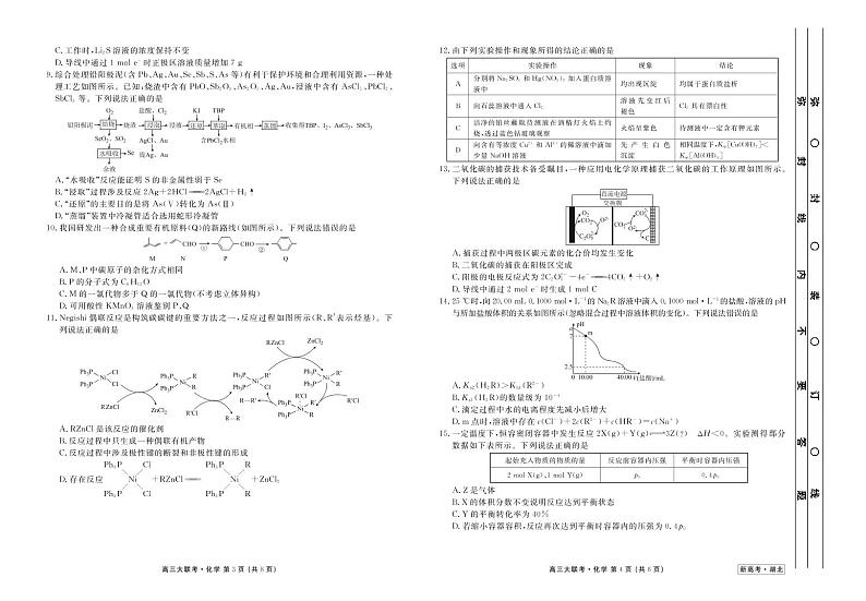 2021届湖北省（新高考）高三下学期5月卫冕联考化学试题 PDF版02