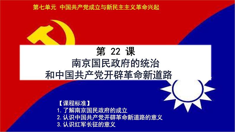 第22课 《南京国民政府的统治和中国共产党开辟革命新道路》PPT课件新课教学 《中外历史纲要》上-新教材统编版03