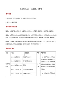 高中历史增分知识点9   古希腊学案