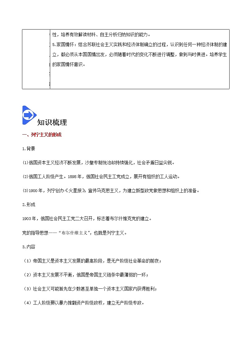 第15课 十月革命的胜利与苏联的社会主义实践【学案】02