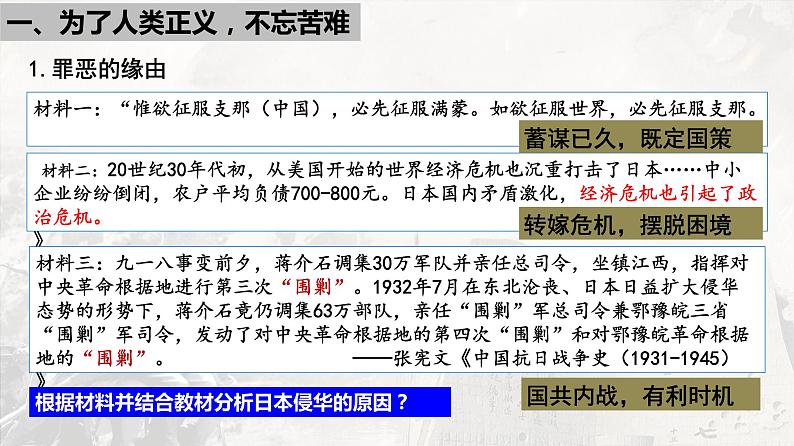 第23课 从局部抗战到全面抗战 课件--广东省深圳市教育科学研究院2021-2022学年统编版（2019）高中历史必修中外历史纲要上册第7页