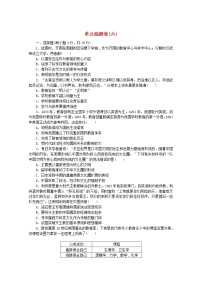 2021学年第六单元 文化的传承与保护本单元综合与测试习题