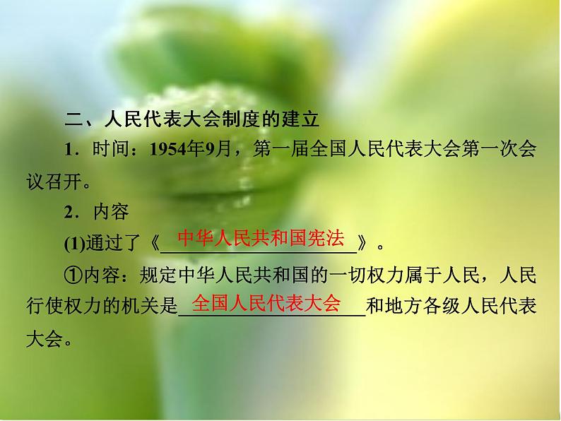 北师大版高中历史必修1 第11课 新中国的民主政治制度（课件）第4页