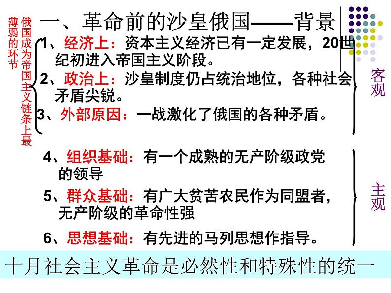 人教版高中历史必修一俄国十月革命的胜利课件第6页