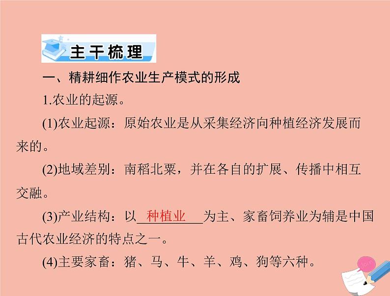 高考历史总复习必修Ⅱ经济成长历程第八单元中国古代的农耕经济第15讲精耕细作农业生产模式的形成和农耕时代的手工业课件第4页