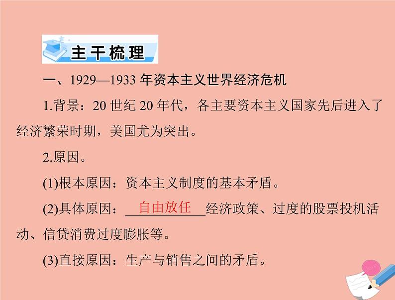 高考历史总复习必修Ⅱ经济成长历程第十单元各国经济体制的创新和调整第22讲罗斯福新政及战后资本主义经济的调整课件第2页