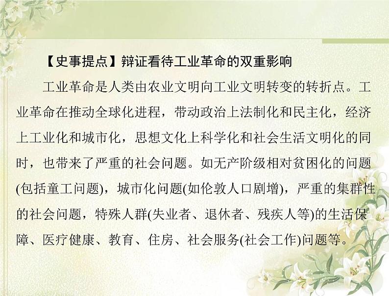 高考历史总复习必修Ⅱ经济成长历程第九单元工业文明的崛起和对中国的冲击第18讲两次工业革命课件第7页