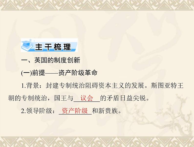 高考历史总复习必修Ⅰ政治文明历程第三单元近代西方资本主义政体的建立第5讲英国的制度创新与北美大陆上的新体制课件第4页