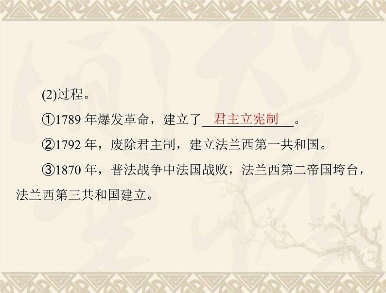 高考历史总复习必修Ⅰ政治文明历程第三单元近代西方资本主义政体的建立第6讲欧洲大陆的政体改革课件03