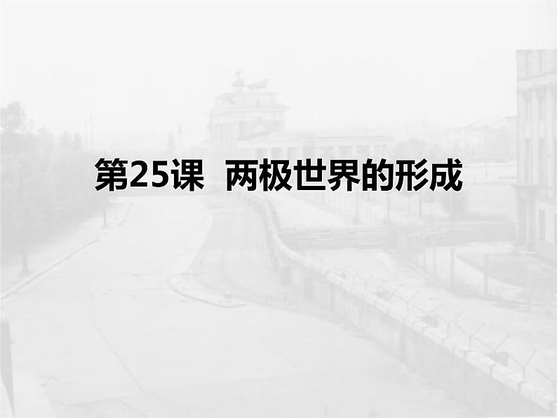 人教版高中历史必修一《两极世界的形成》课件第6页