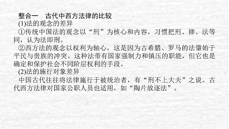 高考历史一轮复习第二十二单元法律与教化单元高效整合课件新人教版02