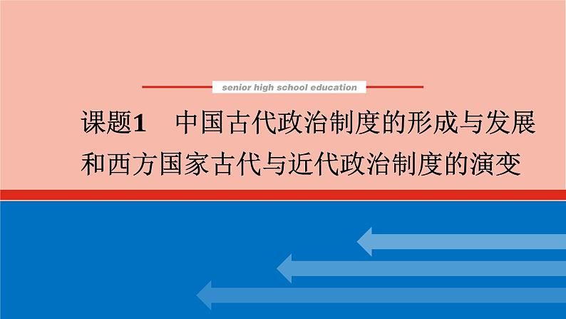 高考历史一轮复习第二十单元政治制度20.1中国古代政治制度的形成与发展和西方国家古代与近代政治制度的演变课件新人教版01