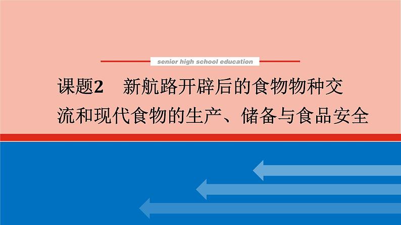 高考历史一轮复习第二十六单元食物生产与社会生活26.2新航路开辟后的食物物种交流和现代食物的生产储备与食品安全课件新人教版01