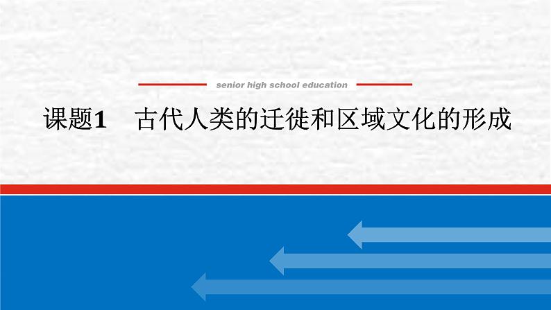 高考历史一轮复习第三十四单元人口迁徙文化交融与认同34.1古代人类的迁徙和区域文化的形成课件新人教版01