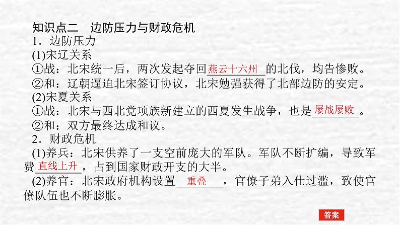 高考历史一轮复习第三单元辽宋夏金多民族政权的并立与元朝的统一3.1两宋的政治和军事与辽夏金元的统治课件新人教版07