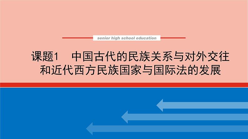 高考历史一轮复习第二十三单元民族关系与国家关系23.1中国古代的民族关系与对外交往和近代西方民族国家与国际法的发展课件新人教版01