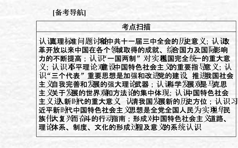 高考历史一轮复习专题十改革开放与社会主义现代化建设新时期课件新人教版02