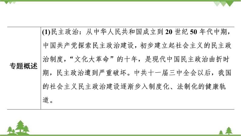 2022高考历史选考（浙江专用）一轮总复习课件：专题三+第6讲　中华人民共和国的政治建设与祖国统一04