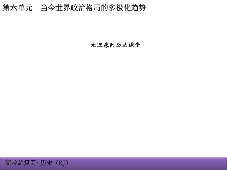 人教版高中历史必修一当今世界政治格局的多极化趋势 (4)课件第1页