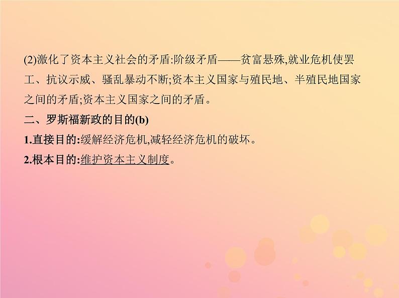 高考历史一轮总复习专题十六罗斯福新政与当代资本主义课件第4页