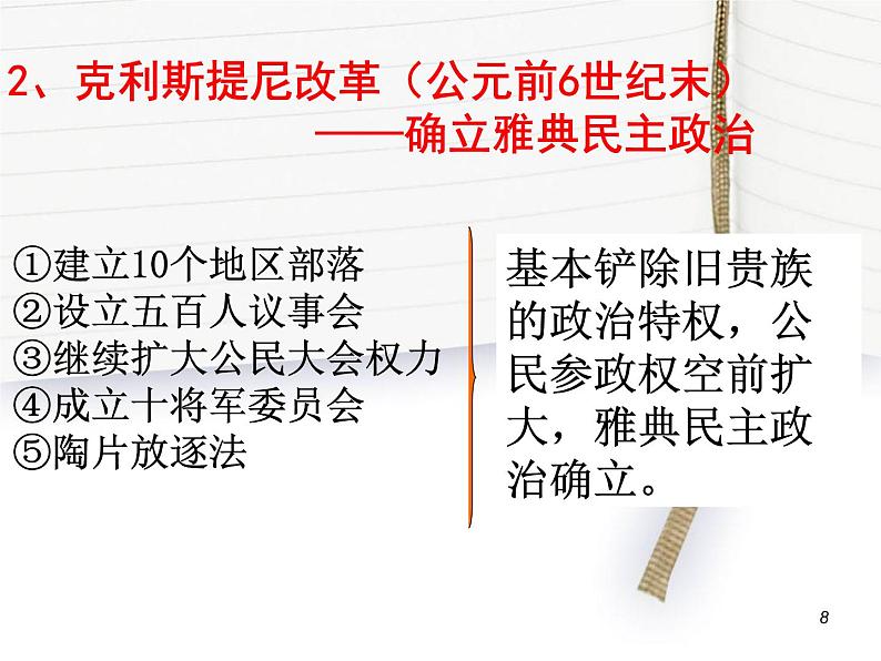 人教版高中历史必修一人教版历史全套ppt：古代希腊民主政治课件08