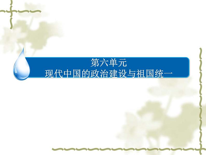 人教版高中历史必修一新人教版高中《新中国的民主政治建设》课件02