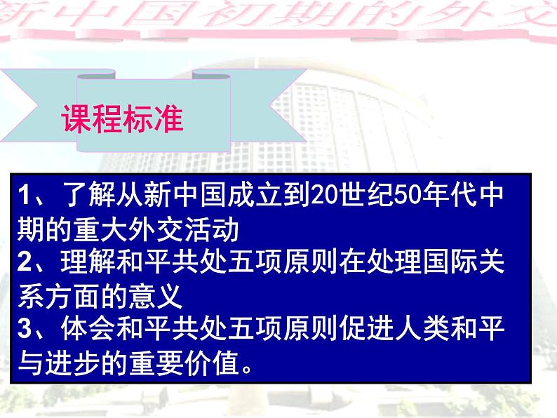 人教版高中历史必修一第23课《新中国初期的外交》课件07