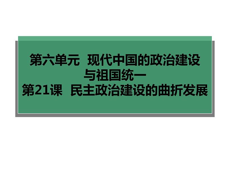 人教版高中历史必修一第21课民主政治的曲折发展课件02