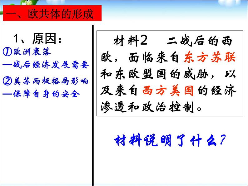 人教版高中历史必修一第26课世界多极化趋势的出现课件第8页