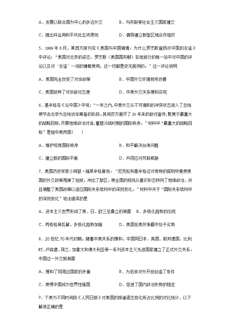 第14课 当代中国外交-【新教材】高二历史备课课件+学案+练习（选择性必修1国家制度与社会治理）02