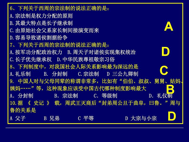 人教版高中历史必修一《中国古代的政治制度》专题复习完整版课件08