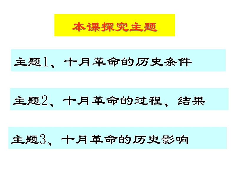 人教版高中历史必修一复习：俄国十月革命的胜利课件第8页