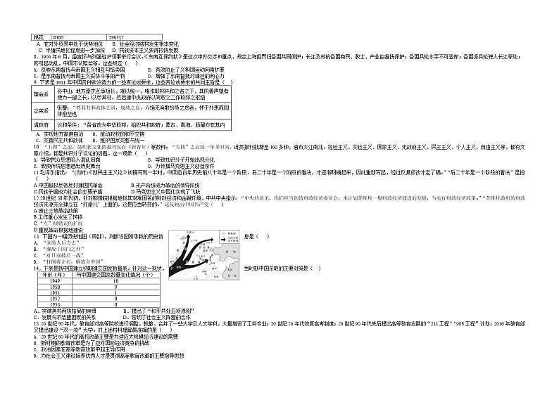 江西省宜春市上高二中2022届高三上学期第二次月考历史试题+Word版含答案第2页