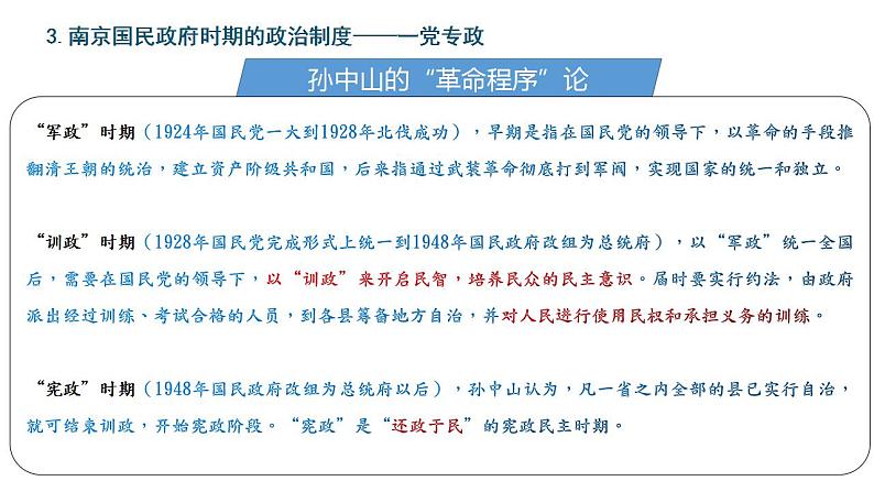 2021-2022学年高中历史统编版2019选择性必修1第3课 中国近代至当代政治制度的演变 课件（37张PPT）第7页