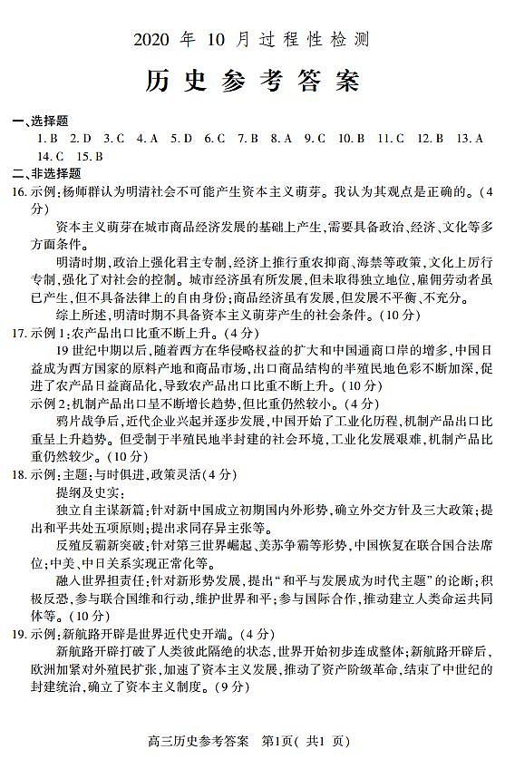 历史答案第1页