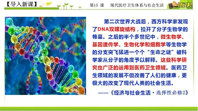 统编版历史选择性必修二第15课《现代医疗卫生体系与社会生活》精品课件02