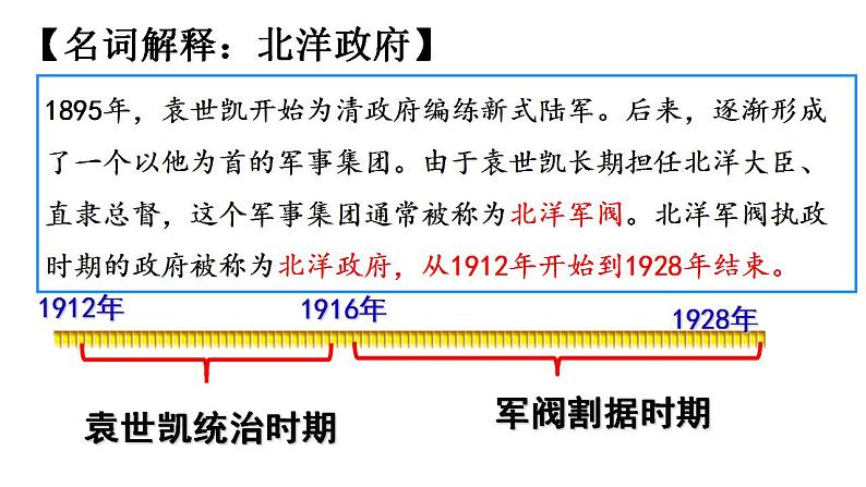 统编版历史中外历史纲要上课件：第20课《北洋军阀统治时期的政治、经济与文化》02