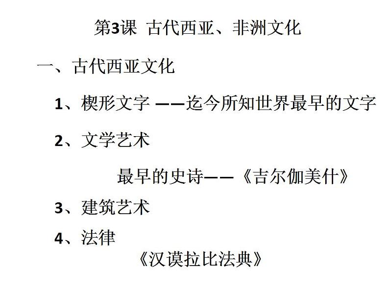 统编版历史选择性必修3第3课同步课件《古代西亚、非洲文化》(共25张PPT)第7页