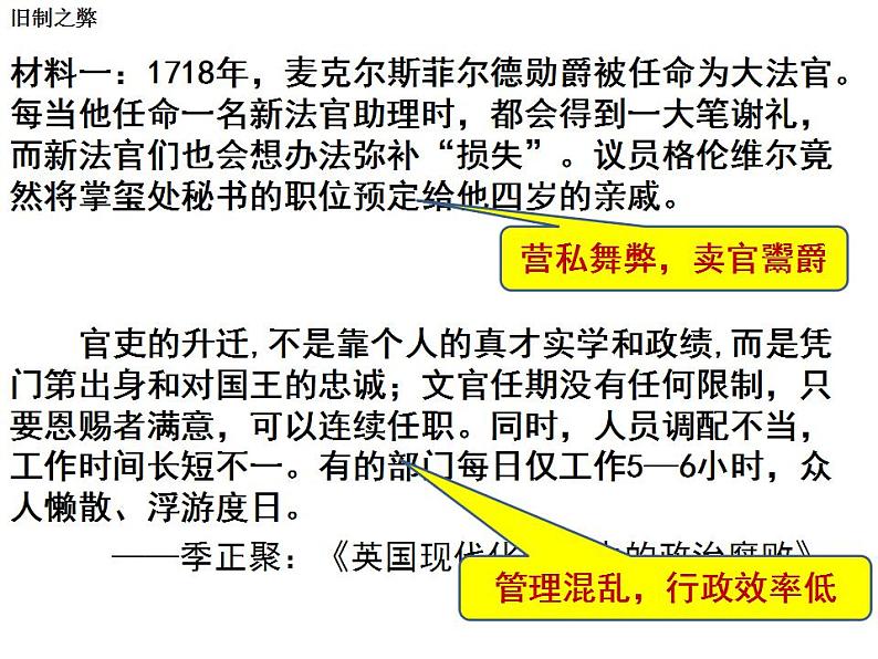 2021-2022学年统编版高中历史选择性必修一国家制度与社会治理 第6课 西方的文官制度 课件07