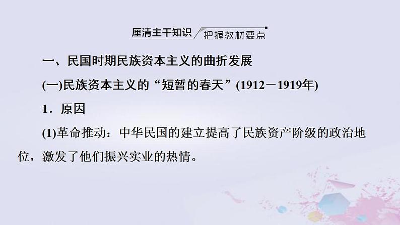 高考历史一轮复习第2部分第6单元课题2冲破禁锢的奋斗_民国时期经济曲折发展与社会生活变迁课件第3页