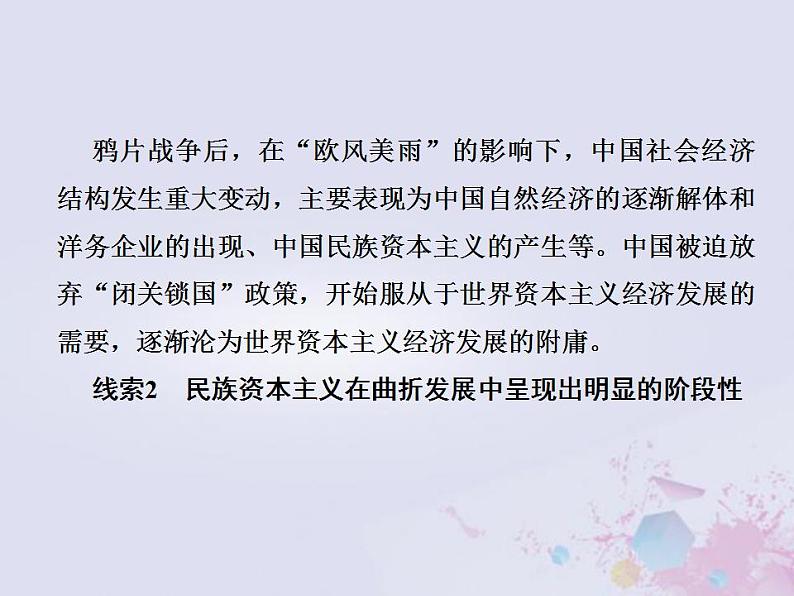 全国版2022届高考历史一轮复习必修2第8单元25近代中国经济结构的变动和民族资本主义的曲折发展课件第4页