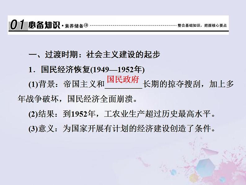 全国版2022届高考历史一轮复习必修2第9单元中国特色社会主义建设的道路27新中国经济建设的发展和曲折课件第7页